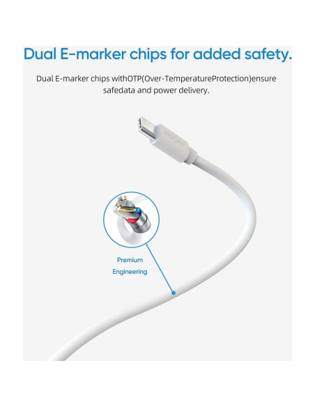 Cable USB C ARZOPA 1.83m Carga Rápida 60W Tipo C TC01 Cable USB C ARZOPA 1.83m Carga Rápida 60W Tipo C TC01