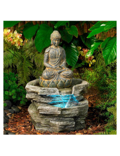 Fuente de Agua Zen Buda Sentado 53 cm John Timberland