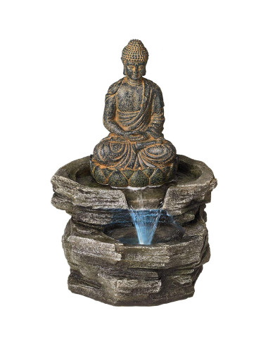 Fuente de Agua Zen Buda Sentado 53 cm John Timberland