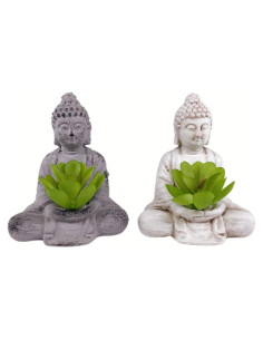 Estatuas de Buda Zen Vintage de Cemento 10 cm - Paquete de 2