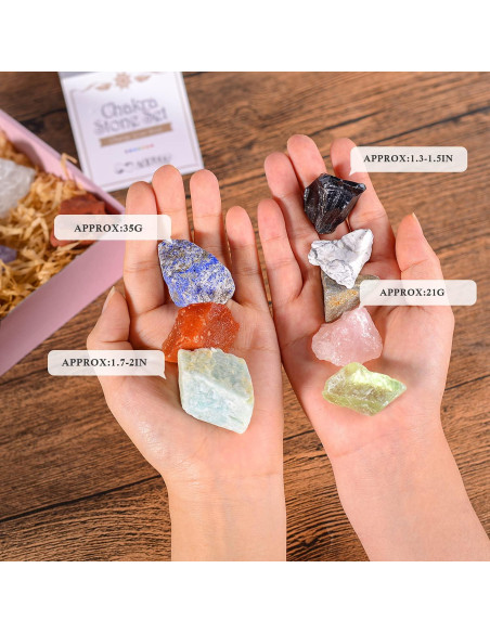 Conjunto de Cristales de Sanación AOOVOO 17 Piezas - Chakra Conjunto de Cristales de Sanación AOOVOO 17 Piezas - Chakra