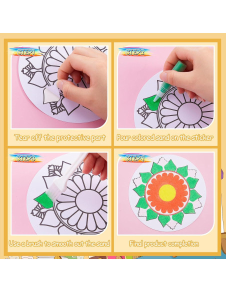 Kit de Pintura de Arena Mandala Vertintong 48 Piezas Kit de Pintura de Arena Mandala Vertintong 48 Piezas