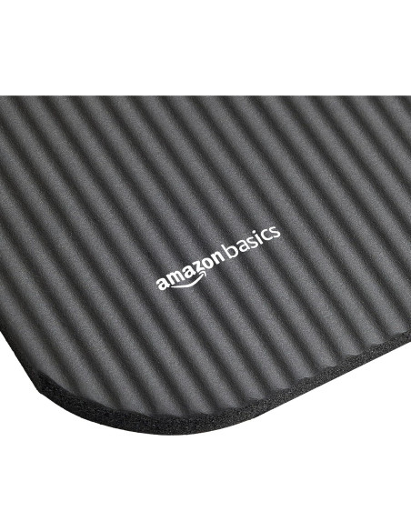 Mat de Yoga Extra Grueso Amazon Basics 1.27 cm Negro Mat de Yoga Extra Grueso Amazon Basics 1.27 cm Negro
