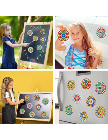 Kit de Manualidades Imán Mandala Gemscream 30 Piezas DIY