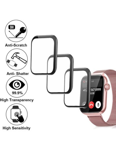 Protector de Pantalla 3D SMAATE para Reloj 1.85" PMMA 3PCS