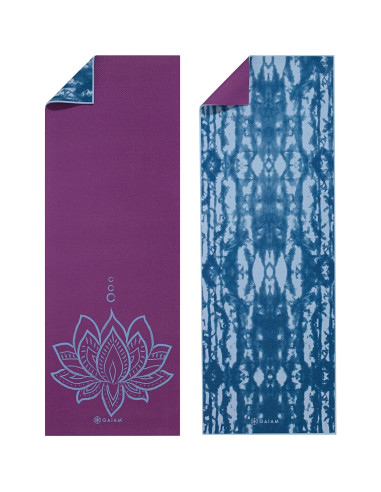 Esteras de Yoga Gaiam Premium 6mm Reversibles Antideslizantes