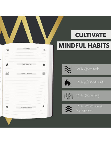 Diario Vibe Simply Zen A5 de Mindfulness para Hombres