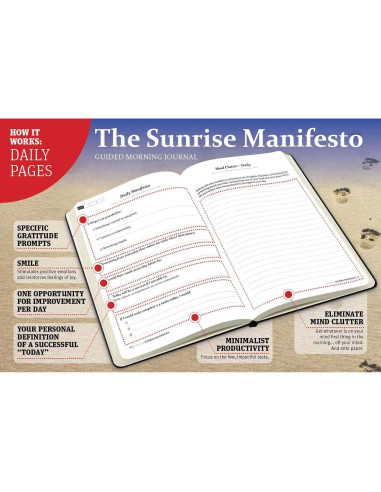 Diario Guiado Matutino SaltWrap Sunrise Manifesto 20.3x15.2cm