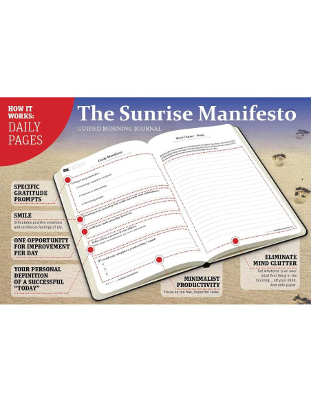 Diario Guiado Matutino SaltWrap Sunrise Manifesto 20.3x15.2cm Diario Guiado Matutino SaltWrap Sunrise Manifesto 20.3x15.2cm