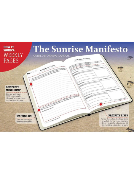 Diario Guiado Matutino SaltWrap Sunrise Manifesto 20.3x15.2cm Diario Guiado Matutino SaltWrap Sunrise Manifesto 20.3x15.2cm