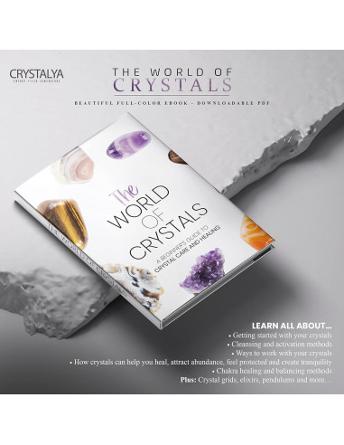 Set de Cristales Sanadores Chakra CRYSTALYA - 7 Piedras + EBOOK
