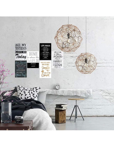 Póster Retro 7 Chakra AAROENLYS 30x20 cm Decoración Pared