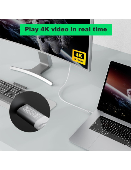 Cable USB C 3.2 Gen 2 HOTUTUKI 50 cm 20Gbps 100W 4K Cable USB C 3.2 Gen 2 HOTUTUKI 50 cm 20Gbps 100W 4K
