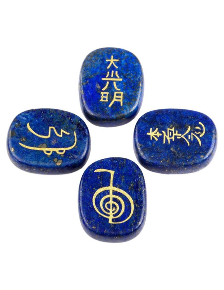Set de 4 Piedras de Chakra Lapis Lazuli Rockcloud Reiki Set de 4 Piedras de Chakra Lapis Lazuli Rockcloud Reiki