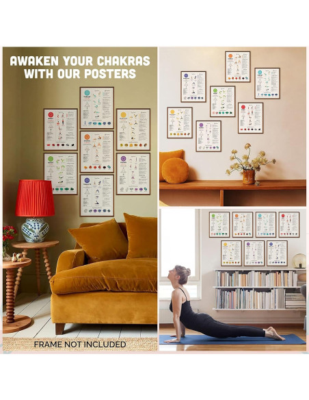 Póster de Yoga 7 Chakras 97 Decor 20.32x25.4 cm Mate Póster de Yoga 7 Chakras 97 Decor 20.32x25.4 cm Mate