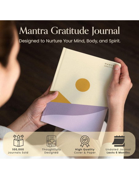 Diario de Gratitud Planificador Mantra - Cuidado Personal A5 Diario de Gratitud Planificador Mantra - Cuidado Personal A5