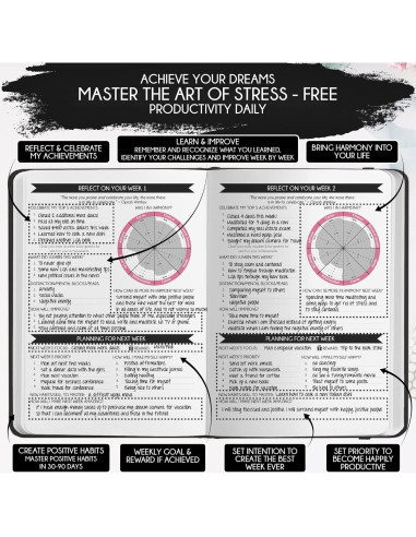 Diario de Manifestación Freedom Mastery A5 90 Días Gratitud