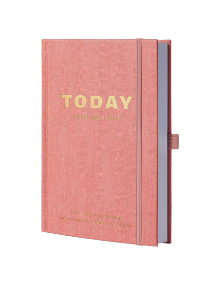 Diario de Mindfulness TIEFOSSI A5 Rosa - Cuaderno de Gratitud Diario de Mindfulness TIEFOSSI A5 Rosa - Cuaderno de Gratitud