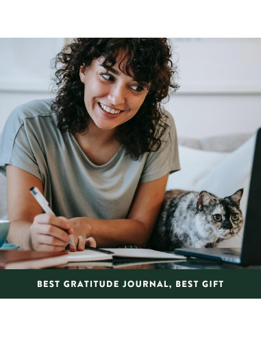 Diario de Gratitud Yoomie Verde A4 - 6 Meses de Reflexión