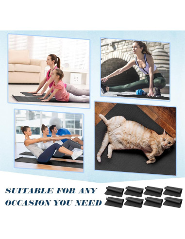 Paquete de 10 Esteras de Yoga LEIFIDE 173x61 cm Antideslizantes