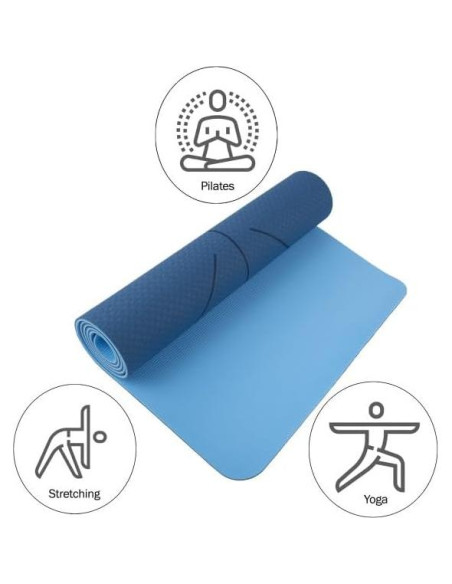 Alfombrilla de Yoga Antideslizante Wakeman 182.88x60.96cm Azul Alfombrilla de Yoga Antideslizante Wakeman 182.88x60.96cm Azul