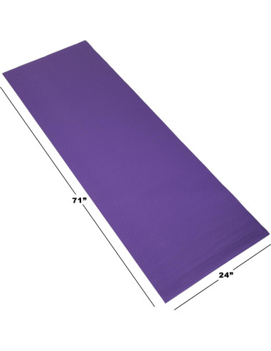 Estera de Yoga Wakeman Morada Antideslizante 180x61 cm