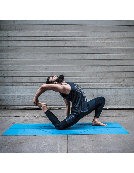 Esterilla de Yoga Liforme Azul 185x68cm Antideslizante 4.2mm Esterilla de Yoga Liforme Azul 185x68cm Antideslizante 4.2mm