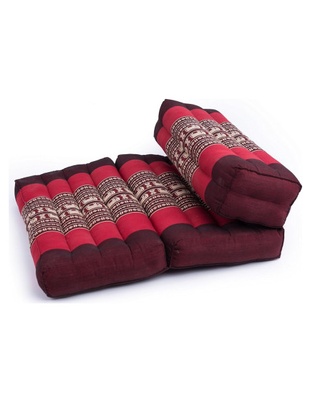 Cojín de Meditación Plegable GABUR 65x50cm 100% Kapok Rojo Cojín de Meditación Plegable GABUR 65x50cm 100% Kapok Rojo