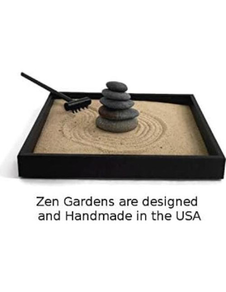 Mini Jardín Zen Hecho a Mano Paintspiration con Piedras Naturales Mini Jardín Zen Hecho a Mano Paintspiration con Piedras Naturales