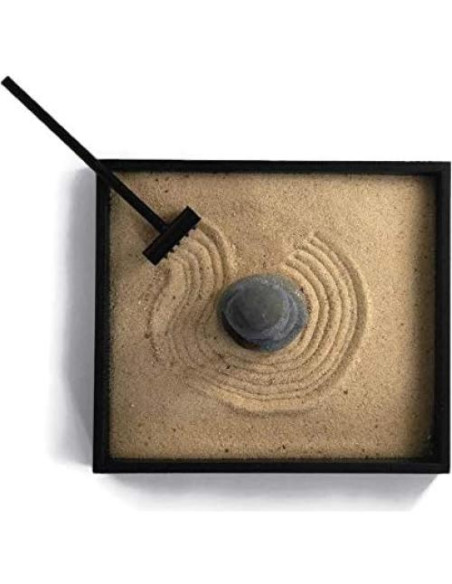 Mini Jardín Zen Hecho a Mano Paintspiration con Piedras Naturales Mini Jardín Zen Hecho a Mano Paintspiration con Piedras Naturales