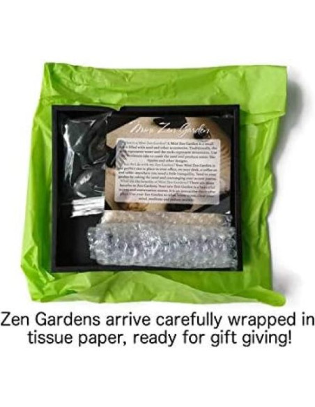 Mini Jardín Zen Hecho a Mano Paintspiration con Piedras Naturales Mini Jardín Zen Hecho a Mano Paintspiration con Piedras Naturales