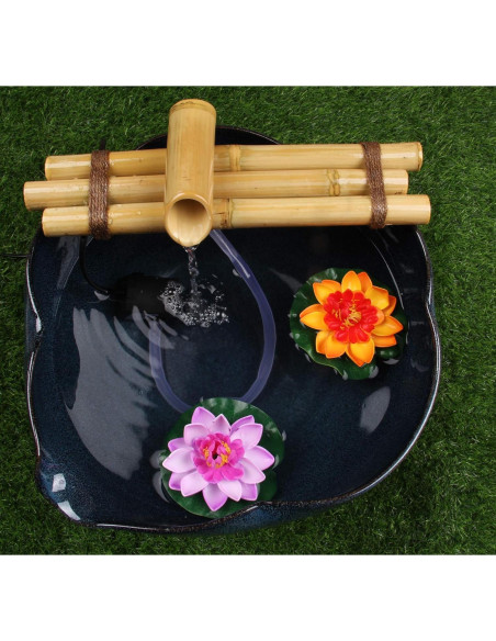 Fuente de Agua de Bambú Foci Cozi 30.48 cm Tres Brazos Fuente de Agua de Bambú Foci Cozi 30.48 cm Tres Brazos