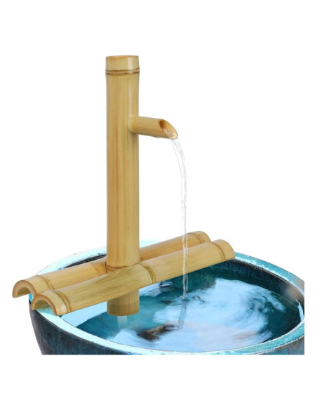 Fuente de Agua de Bambú Foci Cozi 30.48 cm Interior Exterior Fuente de Agua de Bambú Foci Cozi 30.48 cm Interior Exterior