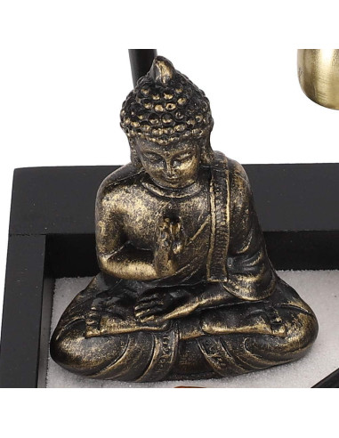 Jardín Zen de Escritorio HEEPDD con Estatua de Buda y Accesorios