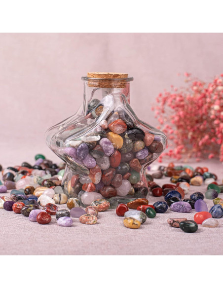 Juego de 72 Piedras de Cristal Sanadoras Pulidas Multicolor 1.27 cm Juego de 72 Piedras de Cristal Sanadoras Pulidas Multicolor 1.27 cm