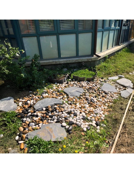 Piedras de Río Naturales 4.5 kg 2-3 Pulgadas para Jardín Piedras de Río Naturales 4.5 kg 2-3 Pulgadas para Jardín