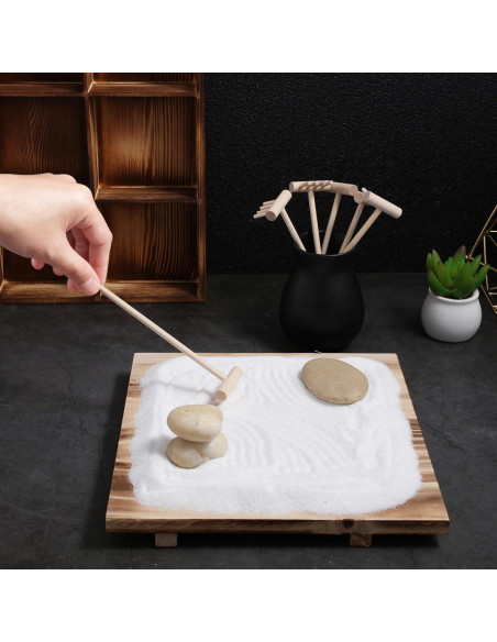 Juego de 12 Mini Rastrillos Zen Jojofuny para Jardín Juego de 12 Mini Rastrillos Zen Jojofuny para Jardín