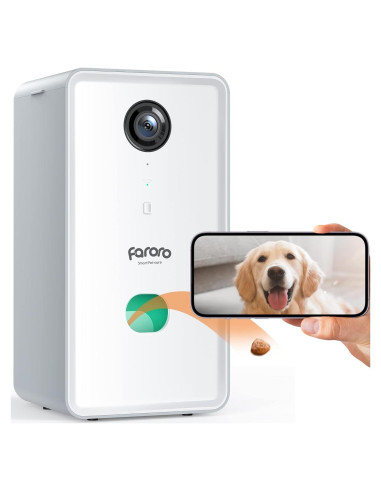 Cámara para Mascotas Faroro TD11 con Dispensador de Golosinas