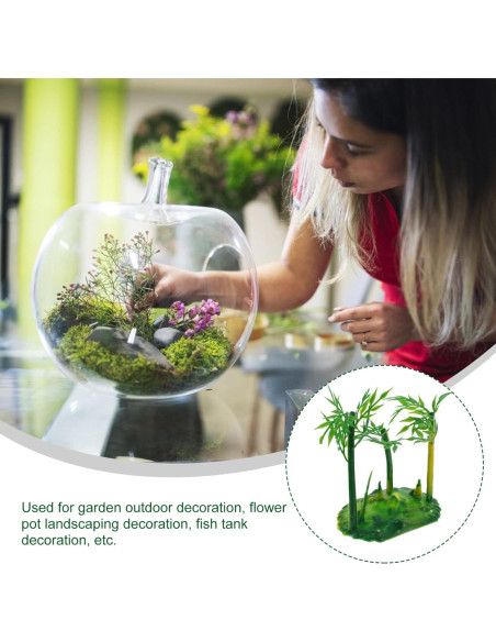 6 Piezas Árbol de Bambú Artificial Bonsái Realista SHINEOFI 6 Piezas Árbol de Bambú Artificial Bonsái Realista SHINEOFI