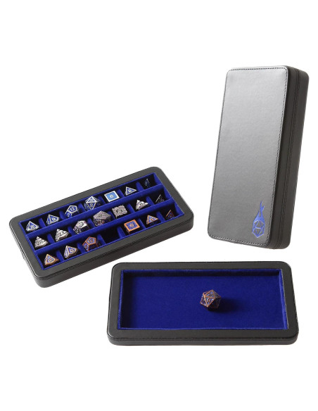 Caja de Dados Reliquary Forged Dice Co. Azul 21 Compartimentos Caja de Dados Reliquary Forged Dice Co. Azul 21 Compartimentos