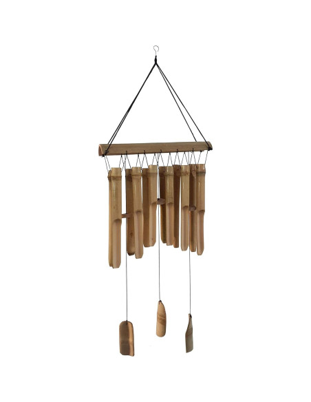 Campana de viento de bambú grande 86.5 cm hecha a mano Campana de viento de bambú grande 86.5 cm hecha a mano