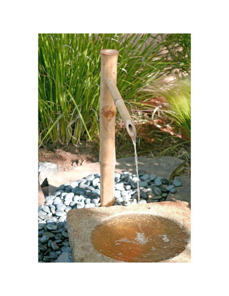 Fuente de Agua Exterior Acentos de Bambú 91.44 cm con Bomba Fuente de Agua Exterior Acentos de Bambú 91.44 cm con Bomba
