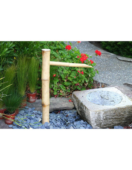 Fuente de Agua Exterior Acentos de Bambú 91.44 cm con Bomba Fuente de Agua Exterior Acentos de Bambú 91.44 cm con Bomba