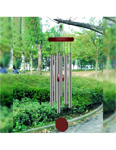 Campana de Viento Memorial Pgzsy 71.1 cm 6 Tubos Aluminio