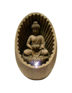 Fuente de Agua de Mesa Buda Zen Alpine WIN322 28 cm LED