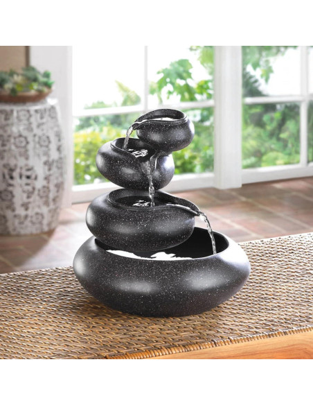 Fuente de Agua LED Accent Plus 9101 de Poliresina 24.1x24.1x25.4 cm Fuente de Agua LED Accent Plus 9101 de Poliresina 24.1x24.1x25.4 cm