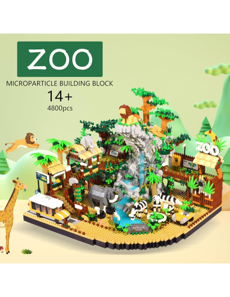 Bloques de Construcción Micro KLMEi Zoo 4800 Piezas Bloques de Construcción Micro KLMEi Zoo 4800 Piezas