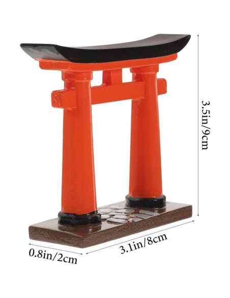 Miniatura Puerta Torii Japonesa STOBOK 7.9x2x7.9cm Resina Miniatura Puerta Torii Japonesa STOBOK 7.9x2x7.9cm Resina