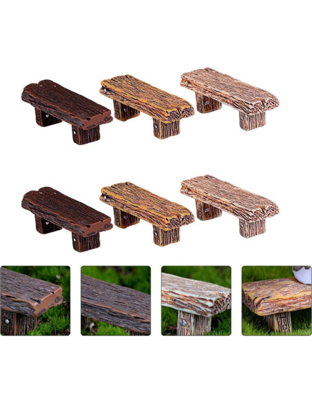 Conjunto 18 Piezas Mini Muebles de Resina Veemoon para Casa de Muñecas Conjunto 18 Piezas Mini Muebles de Resina Veemoon para Casa de Muñecas