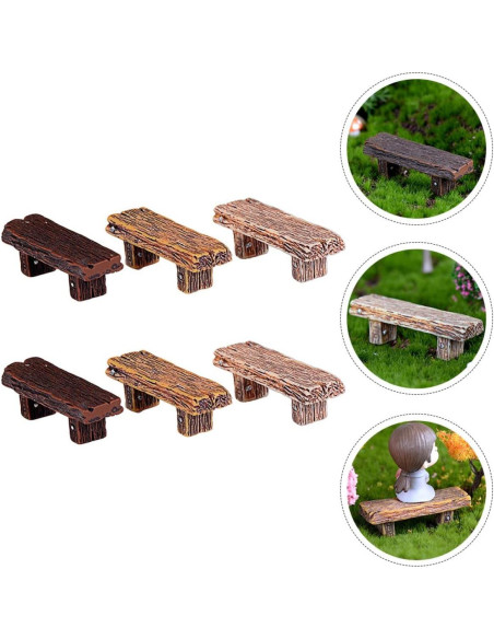 Conjunto 18 Piezas Mini Muebles de Resina Veemoon para Casa de Muñecas Conjunto 18 Piezas Mini Muebles de Resina Veemoon para Casa de Muñecas